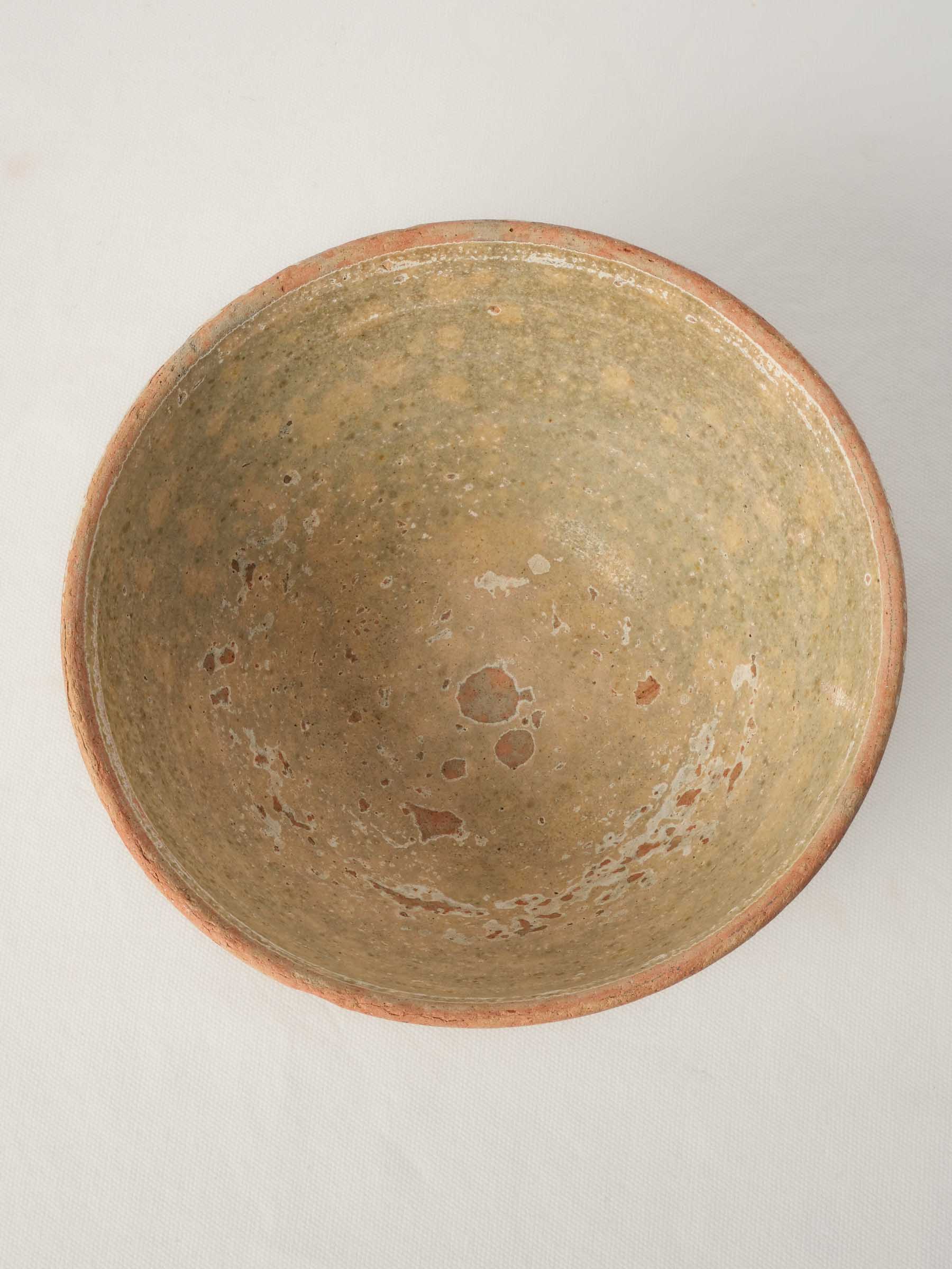 Mid-20th-Century Vallauris Jaspé-Glazed Salad Bowl (decorative) - 4¾" x 9¾"