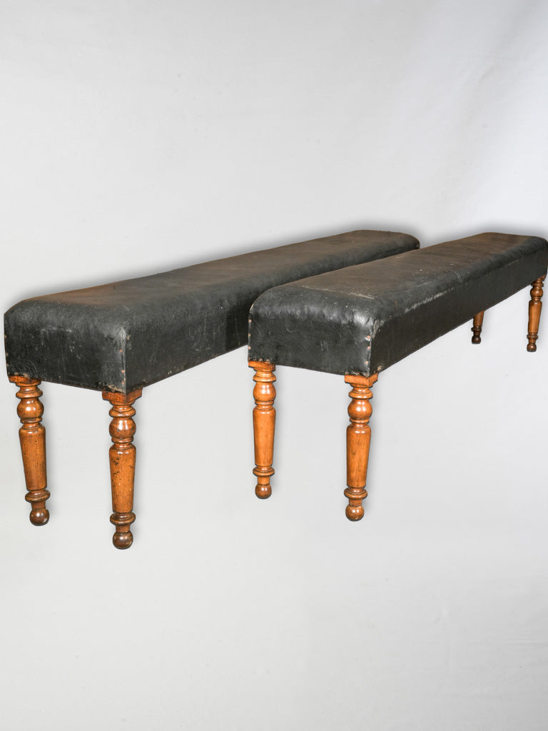 Vintage French bistro benches