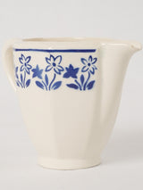 Antique French demi-porcelain creamer jug