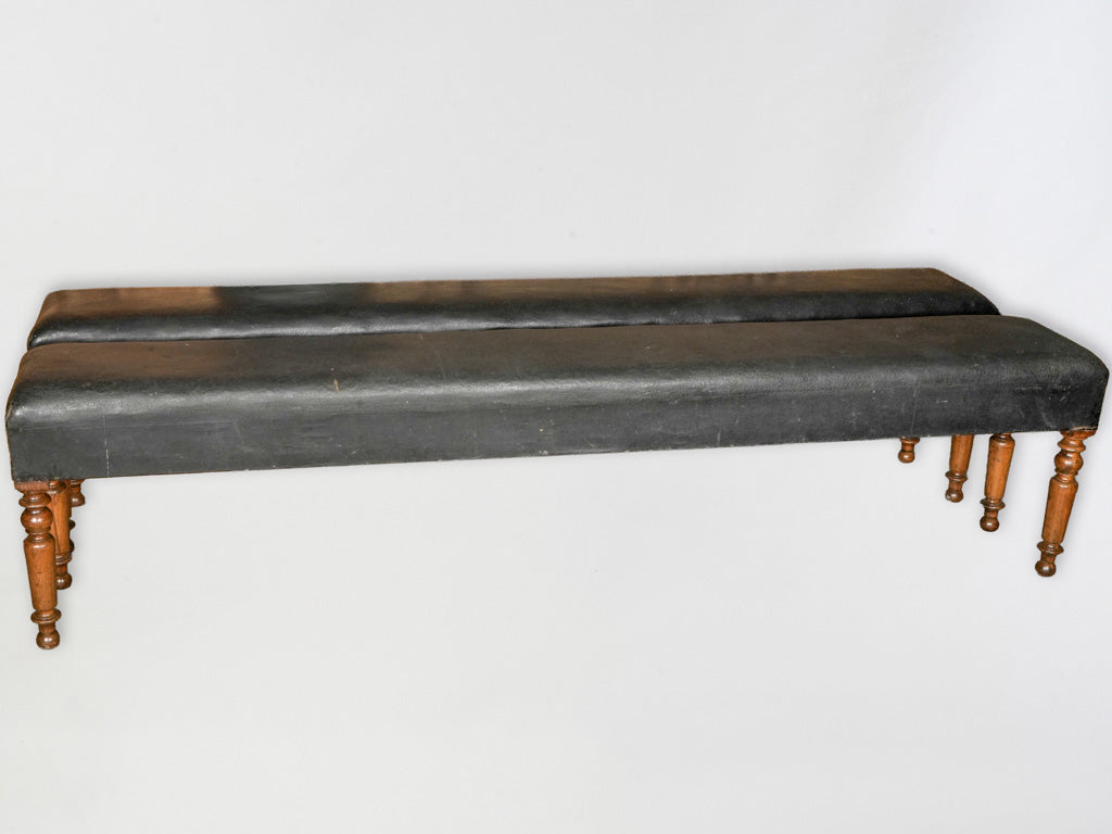 Antique upholstered cafe seating