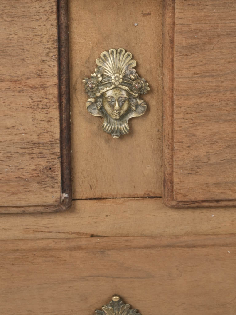 Rustic aged walnut chest
