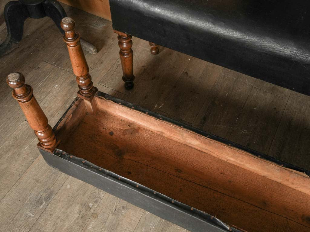 Worn finish French benches