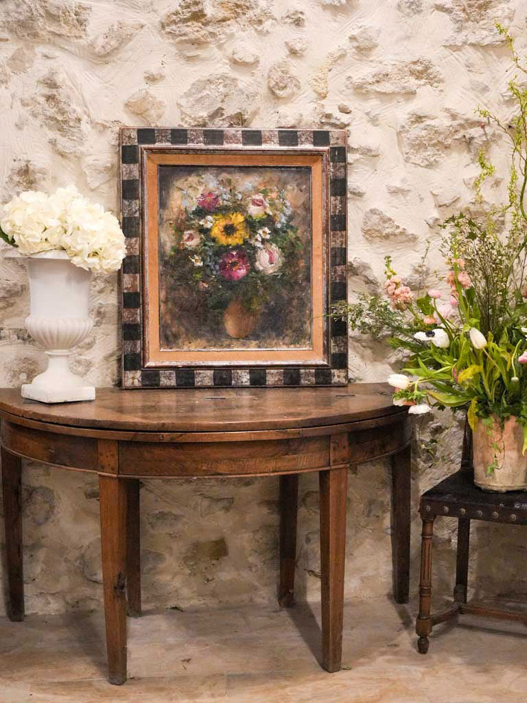 Textured French still life canvas  