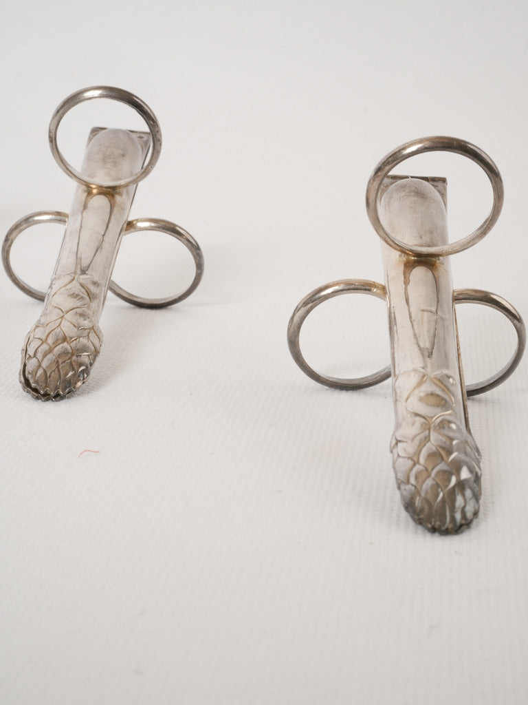 1930s playful-shaped asparagus servers