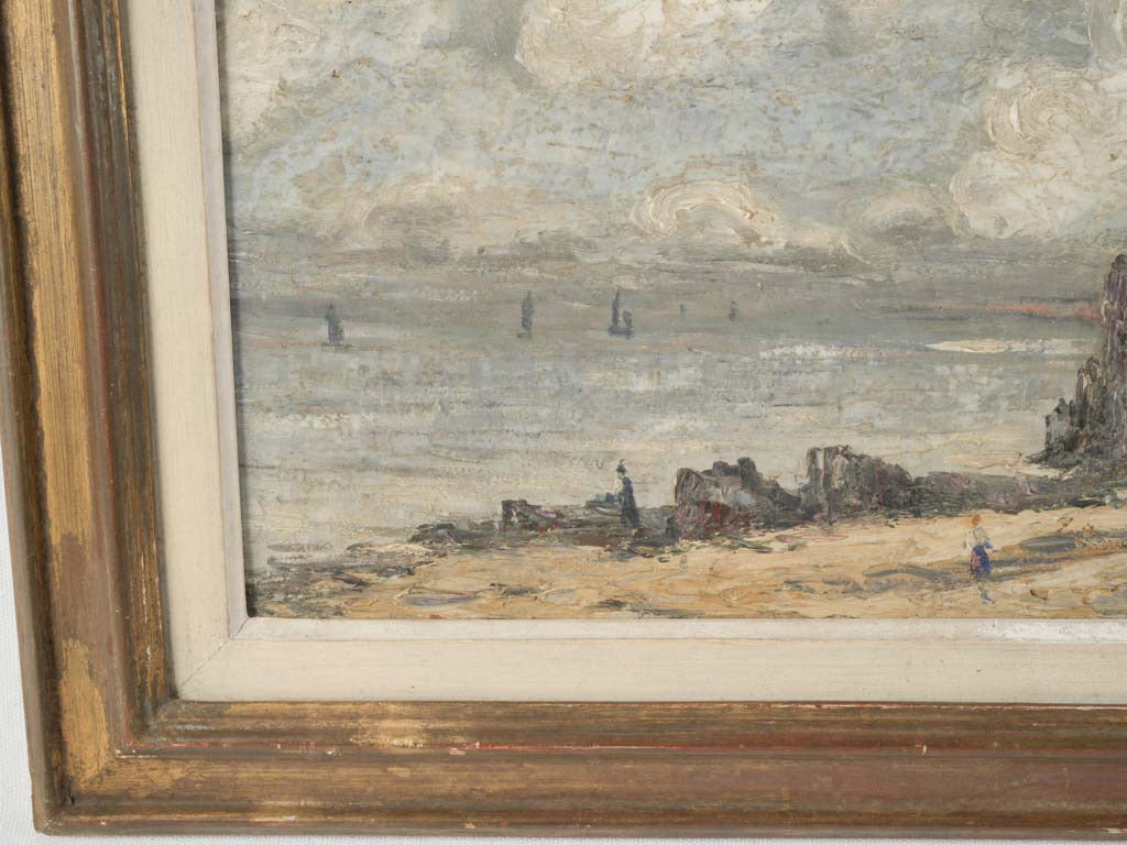 Harmonious palette maritime scene.