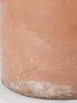 Late 19th century French preserving pot w/ brown glaze & round handles 8¾"