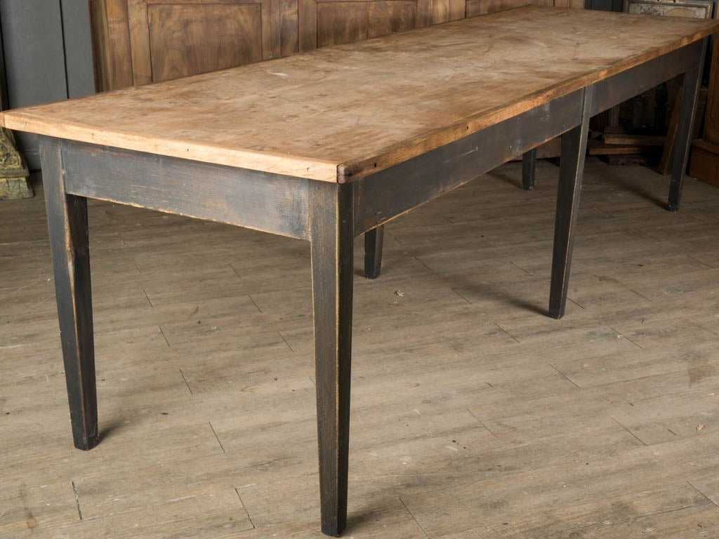 Elegant black-painted dining table