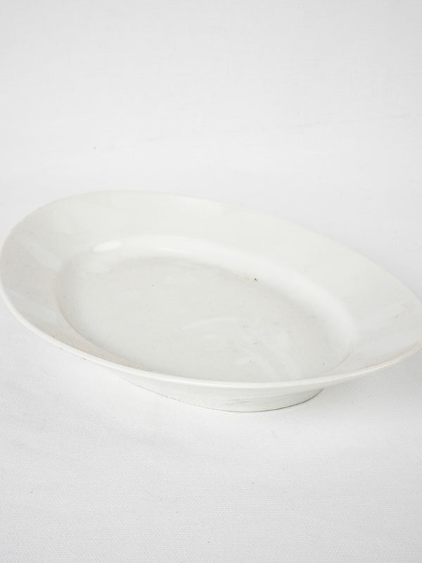 Antique French oval porcelain platter