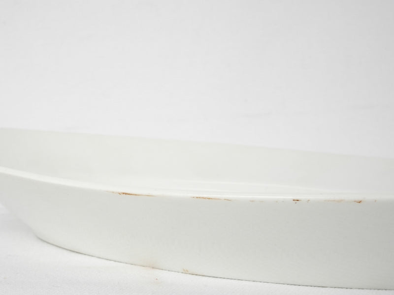 Timeless French white platter finish