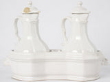 Vintage Emile Tessier vinegar & olive oil service