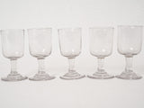 Elegant nineteenth-century stemmed glassware set
