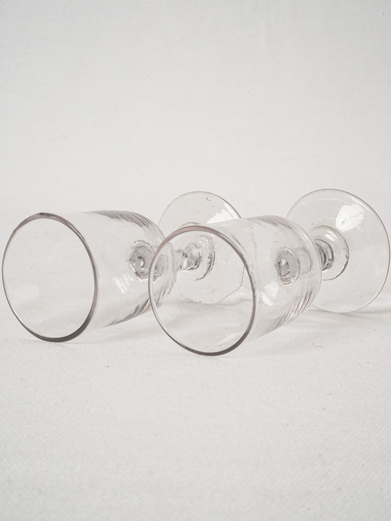Timeless hand-crafted aperitif glass set
