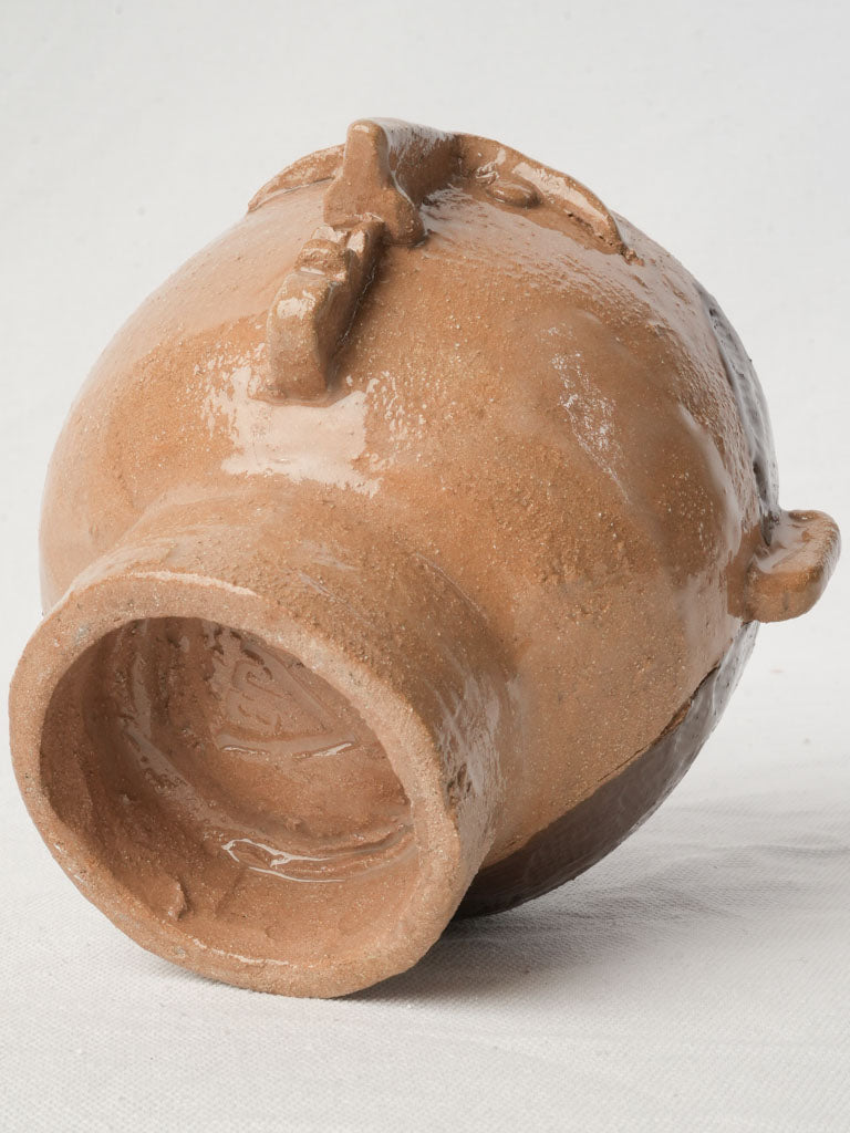 Head-Form Sculptural Petite Footed Bowl in Glazed Stoneware by Julie Desert d’Armanville  - 5"