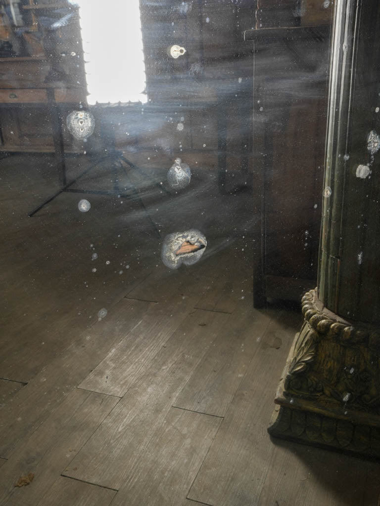 Authentic rustic French mirror  