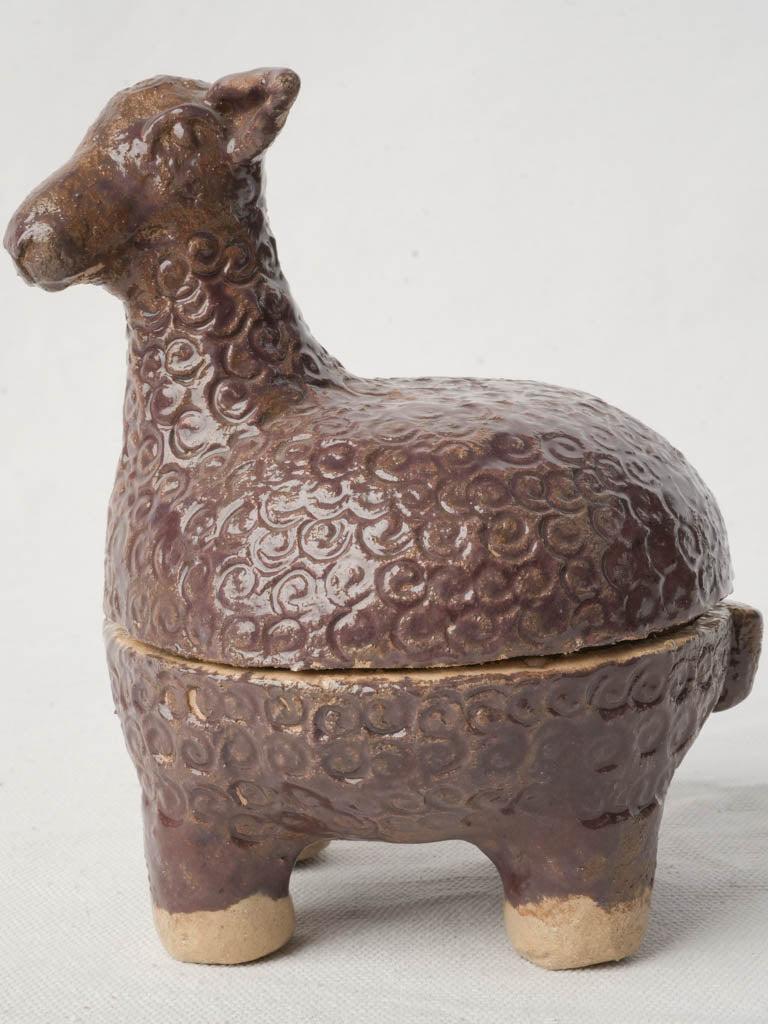 Textured chocolate decorative animal  