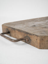 Patina-aged, classic, reclaimed wood chopping board