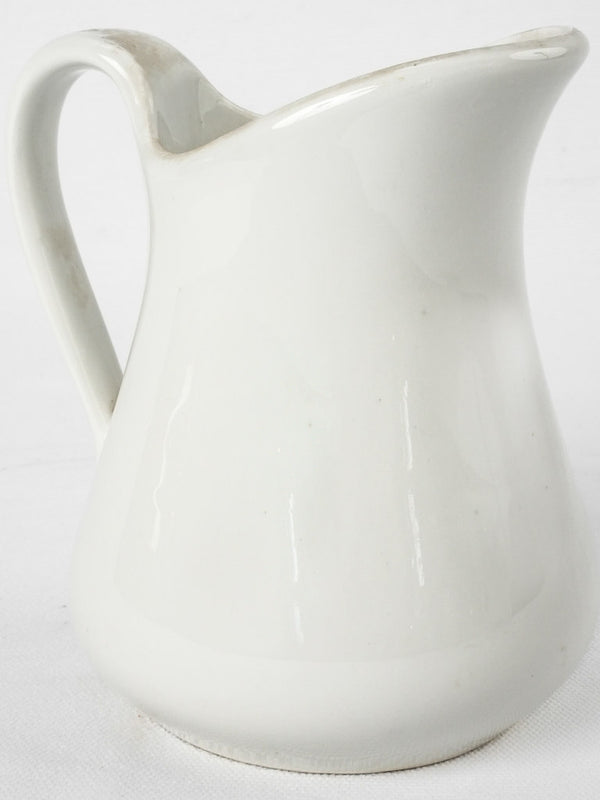 Vintage Pillivuyt porcelain white milk jug