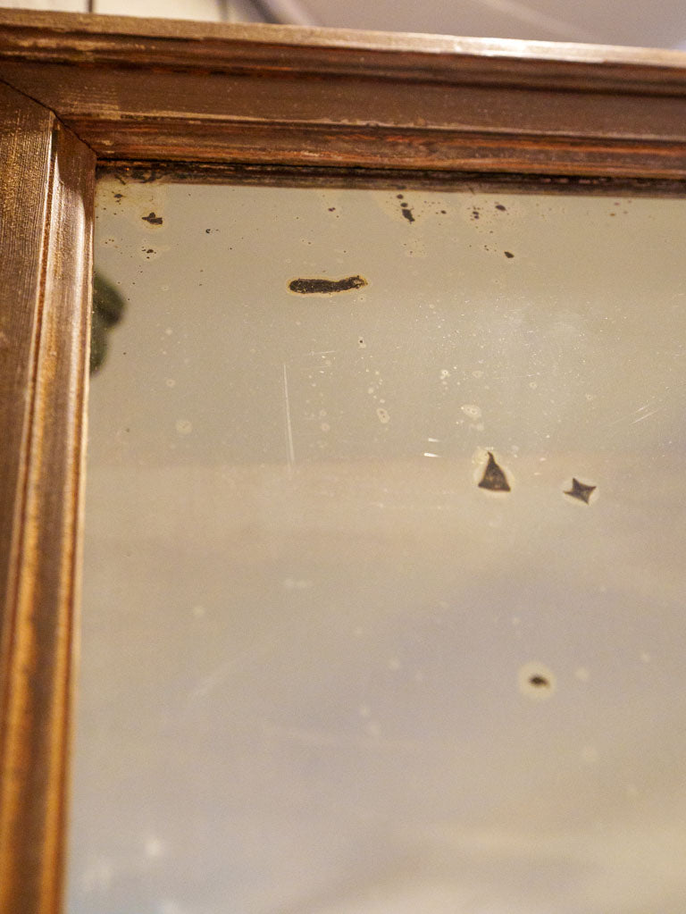 Historic gently speckled wall mirror  