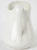 Small antique white porcelain milk jug - Pillivuyt 6¼"