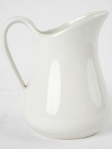 Small antique white porcelain milk jug - Pillivuyt 6¼"