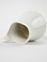 Small antique white porcelain milk jug - Pillivuyt 6¼"