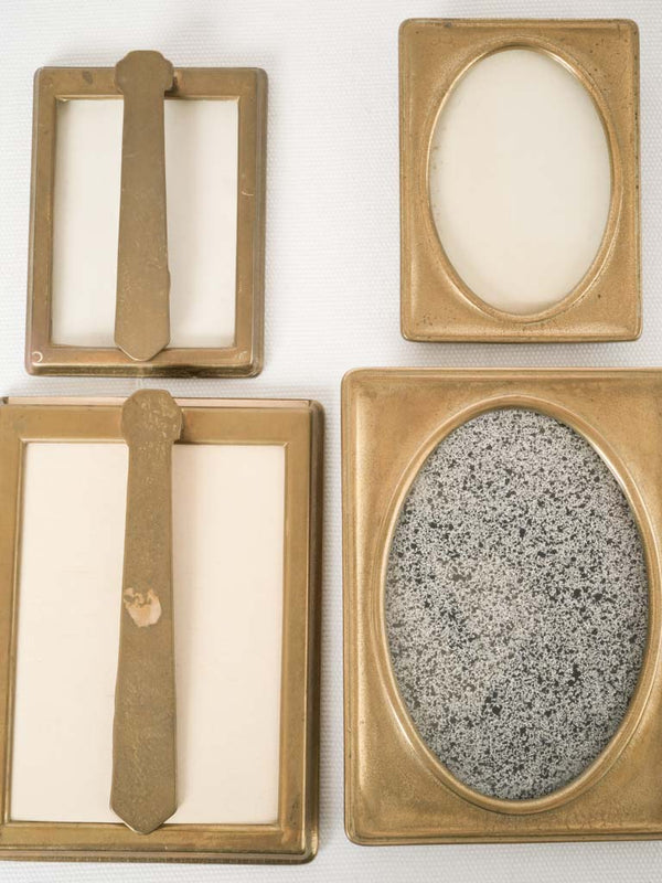 Vintage bronze-finish picture frame collection