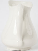 Large antique porcelain pitcher - white 8"