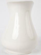 Large antique porcelain pitcher - white 8"