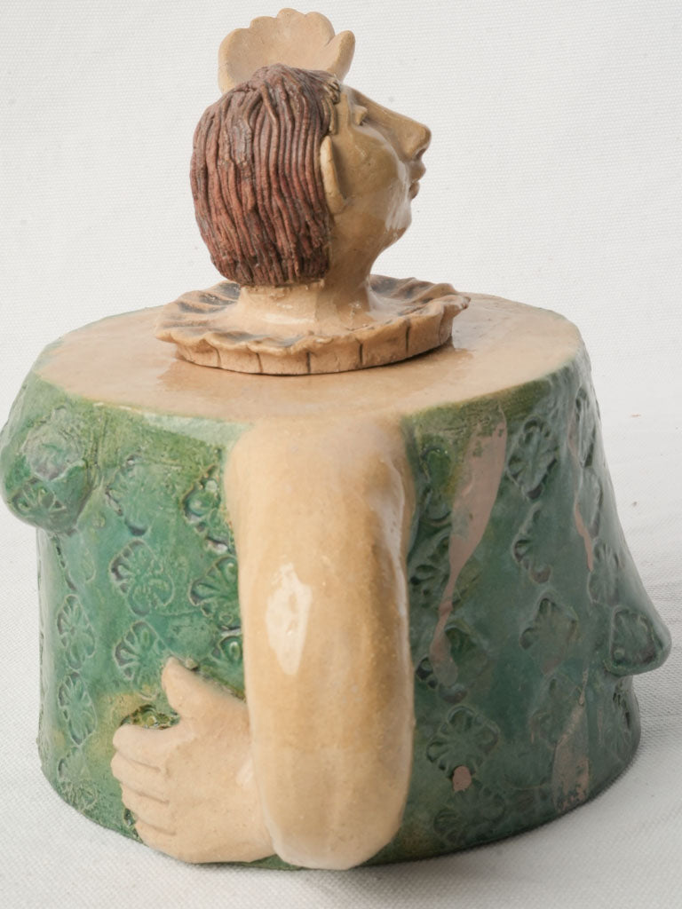 Colorful Vallauris-inspired ceramic creation