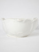 Large white earthenware bowl - Louis XV 15"