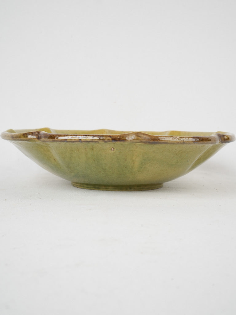 Beautiful French maroon serving dish