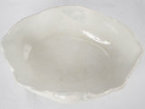 Large white earthenware bowl - Louis XV 15"