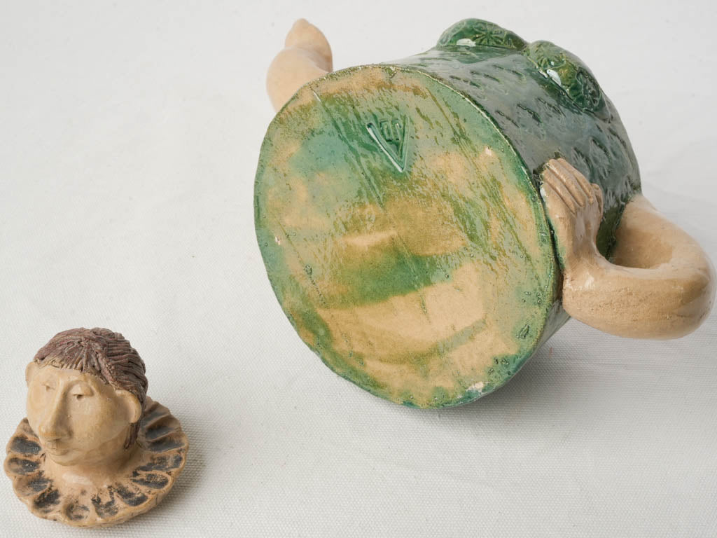 Studio-fired unique decorative teapot