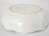 Large white earthenware bowl - Louis XV 15"