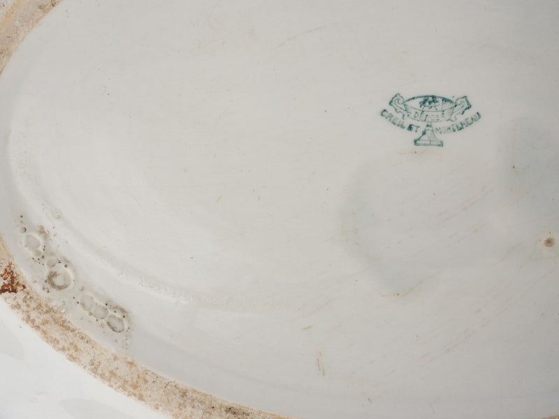 Large white earthenware bowl - Louis XV 15"