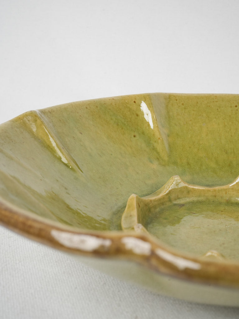 Charming maroon edged melon plate