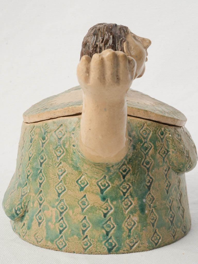 Witty French pottery sculpture  