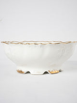 Late 19th century Limoges porcelain dinner service w/ gold border