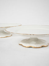 Late 19th century Limoges porcelain dinner service w/ gold border