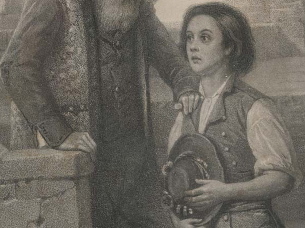 Richly expressive portrait engraving