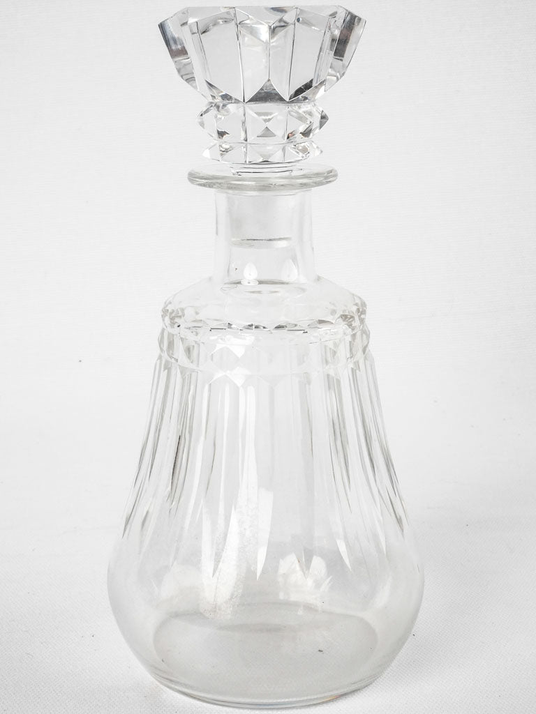 Antique Baccarat crystal decanter - 1900s Piccadilly 9¾"