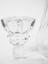 Elegant clear crystal whiskey decanter