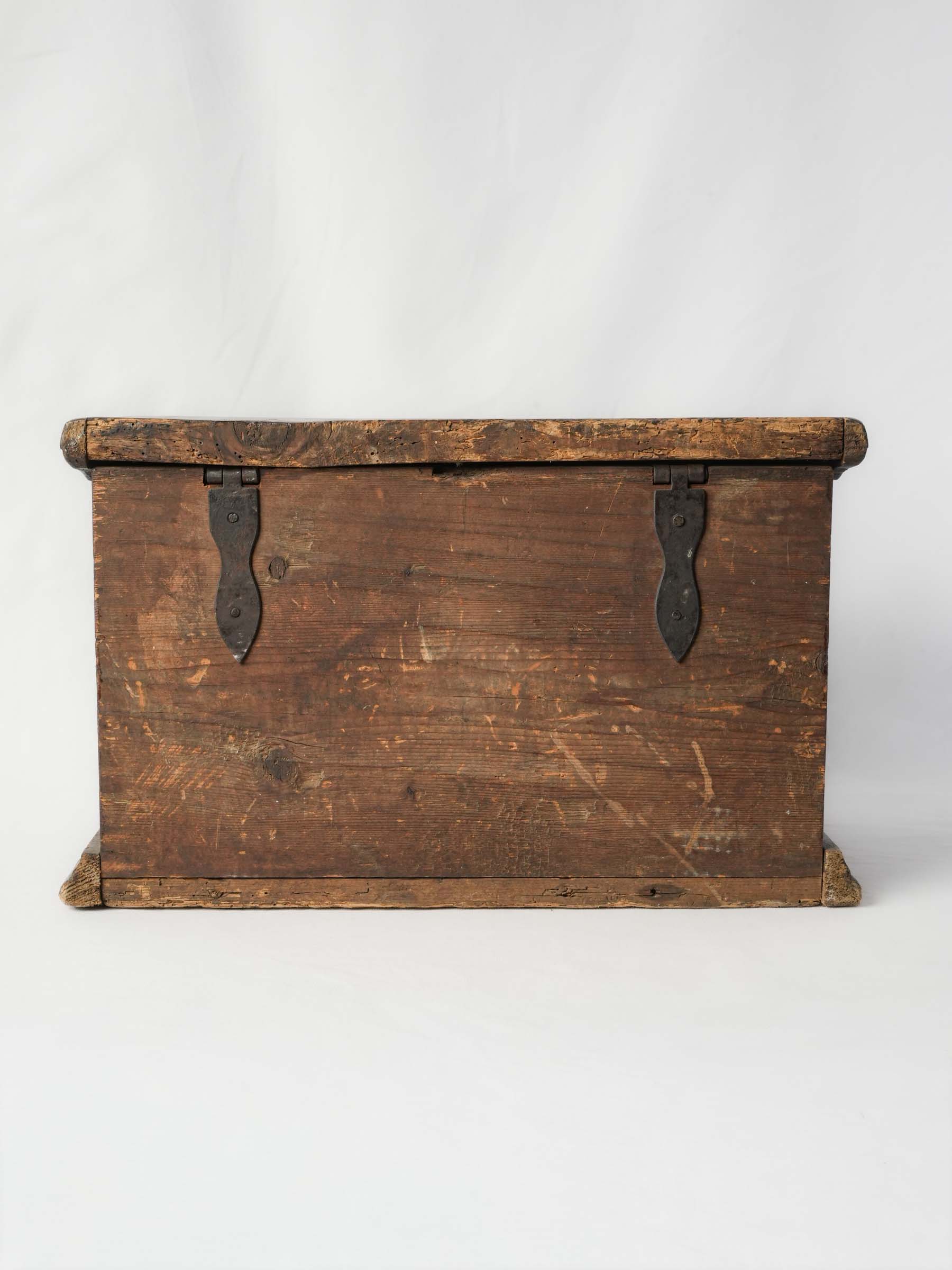 French Folk Art Painted Marriage Box, Late 18th Century - 19"