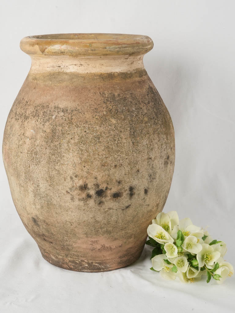 19th-Century Biot Terracotta Jar w/ Honey Glaze - 23¾"