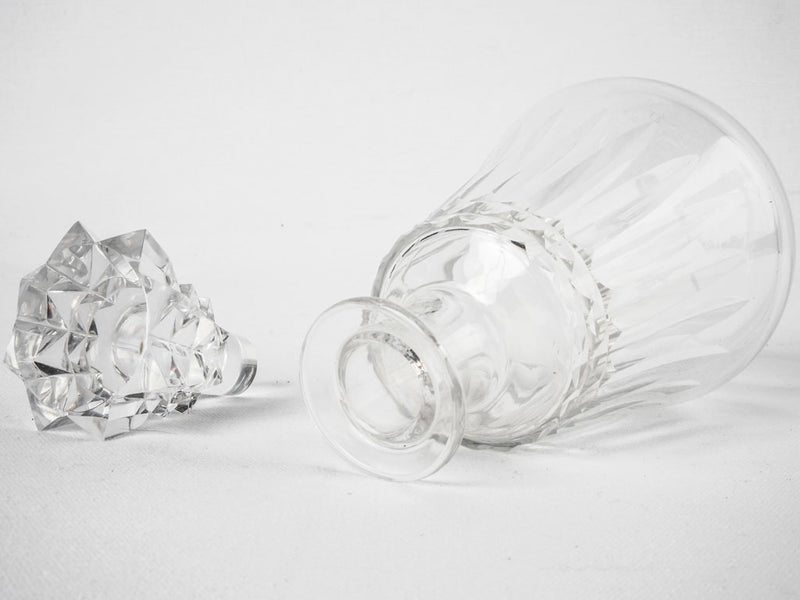 Antique Baccarat crystal decanter - 1900s Piccadilly 9¾"