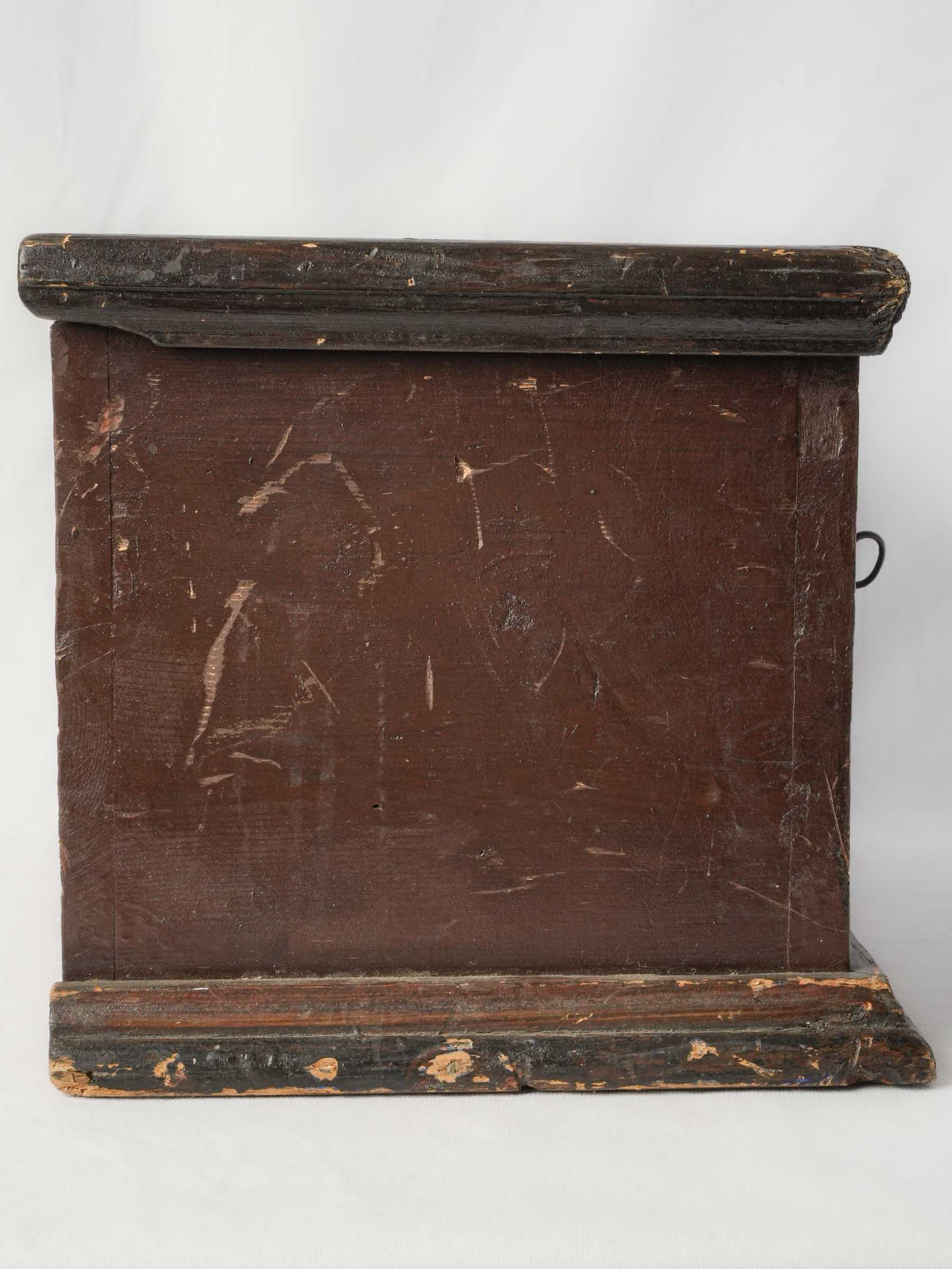 French Folk Art Painted Marriage Box, Late 18th Century - 19"