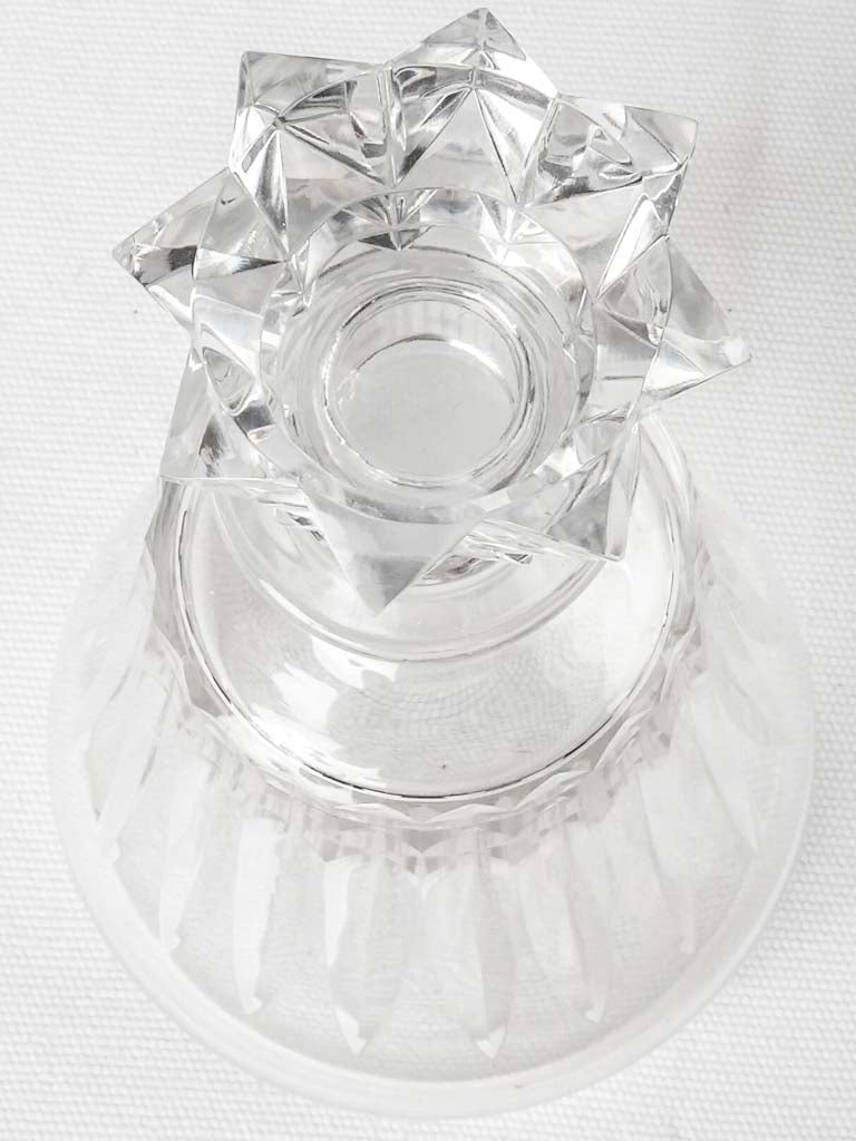 Antique Baccarat crystal decanter - 1900s Piccadilly 9¾"