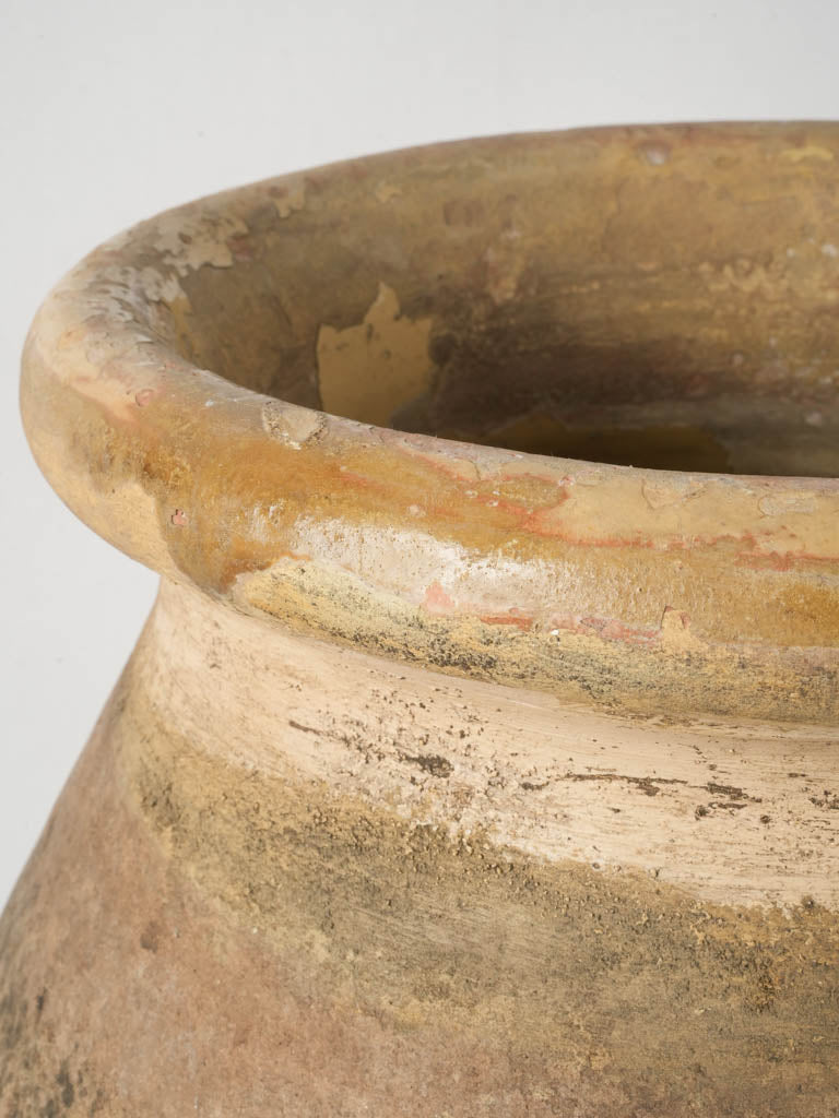 19th-Century Biot Terracotta Jar w/ Honey Glaze - 23¾"