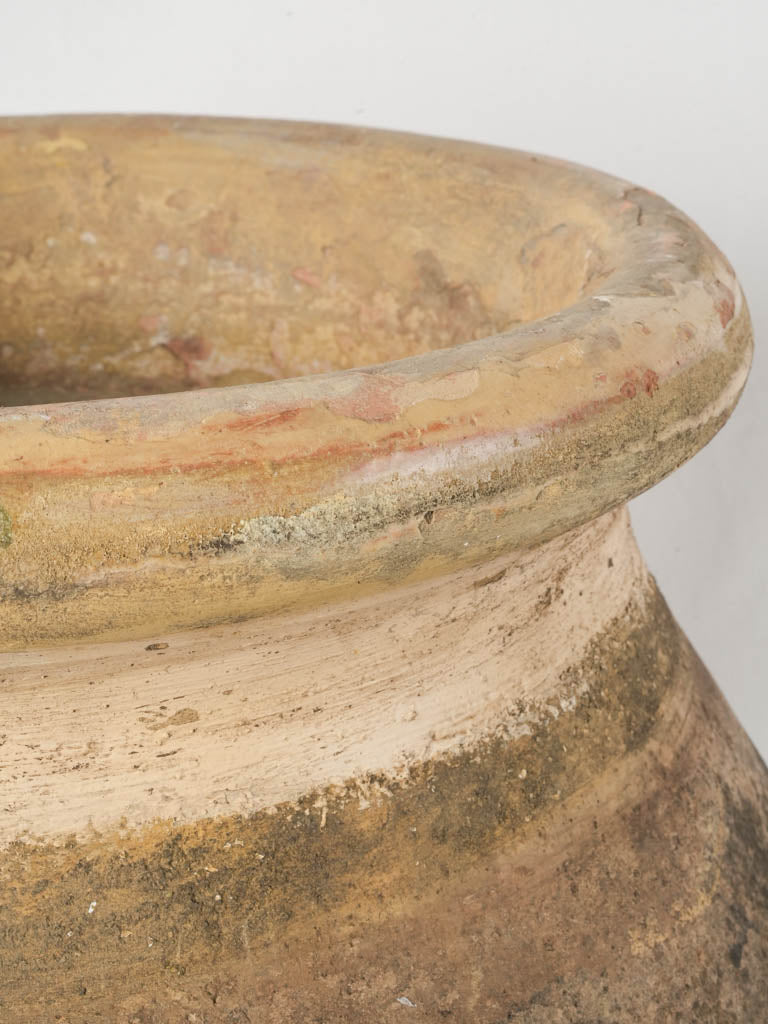 19th-Century Biot Terracotta Jar w/ Honey Glaze - 23¾"