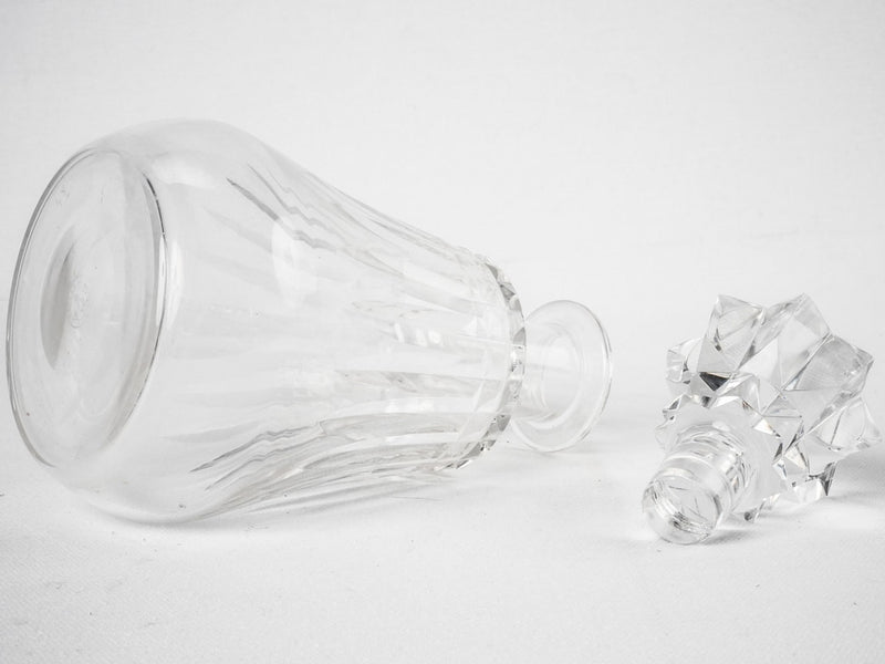 Antique Baccarat crystal decanter - 1900s Piccadilly 9¾"